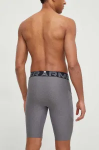 Under Armour HG ARMOUR LONG SHORTS Pánske kompresné kraťasy, sivá, veľkosť S