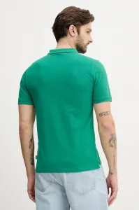 Bavlnené polo tričko Pepe Jeans zelená farba, jednofarebný