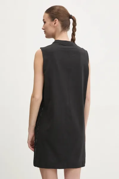adidas ESSENTIALS 3-STRIPES DRESS Dámske šaty, čierna, veľkosť