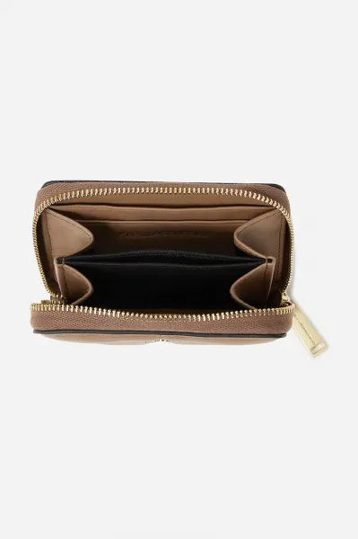 Peňaženka Karl Lagerfeld K/Kuilt Sm Zip Around Wallet Terra