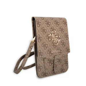 GUESS 4G BAG Univerzálne puzdro na mobil s remienkom hnedé