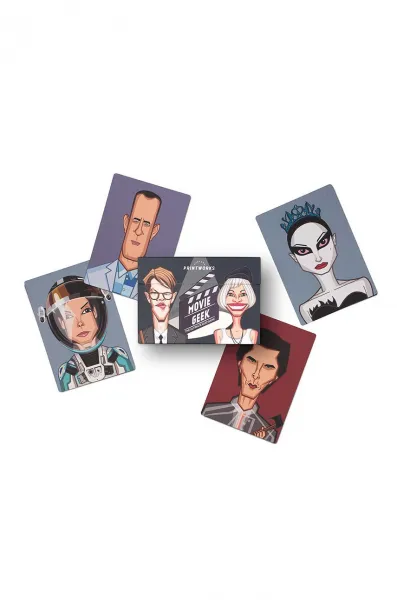 PrintWorks Trivia game, Movie geek Dark Grey Multi