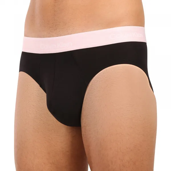 3PACK pánske slipy Calvin Klein čierné (NB4388-2VA) S