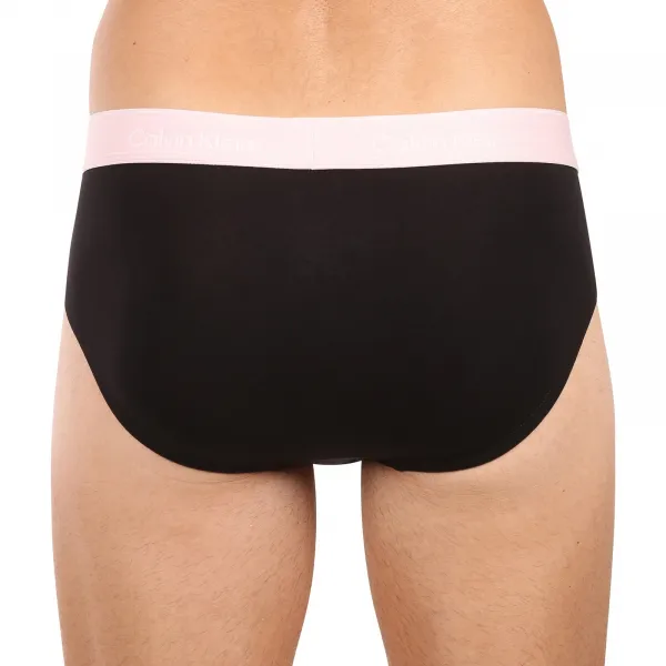 3PACK pánske slipy Calvin Klein čierné (NB4388-2VA) S
