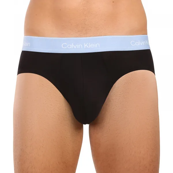 3PACK pánske slipy Calvin Klein čierné (NB4388-2VA) S