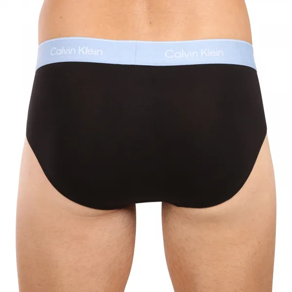 3PACK pánske slipy Calvin Klein čierné (NB4388-2VA) S