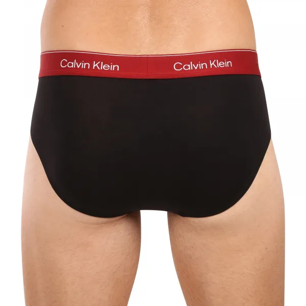 3PACK pánske slipy Calvin Klein čierné (NB4388-2VA) S