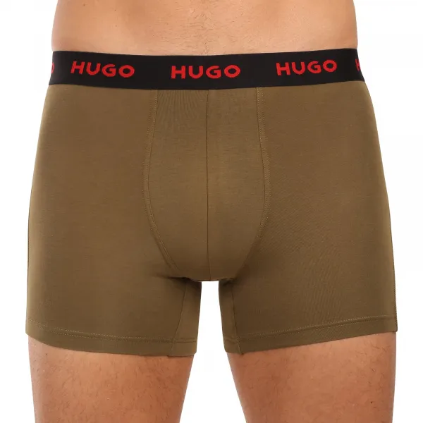 3PACK pánske boxerky HUGO viacfarebné (50532559 979) M, trenky
