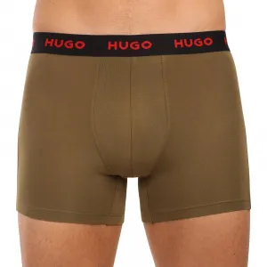 3PACK pánske boxerky HUGO viacfarebné (50532559 979) M, trenky