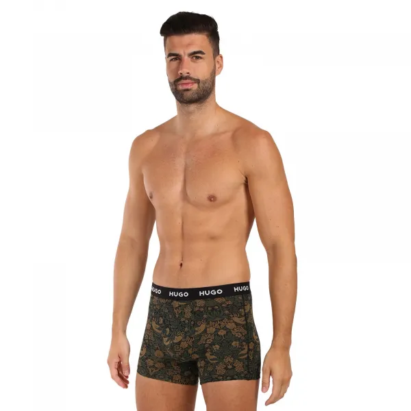 3PACK pánske boxerky HUGO viacfarebné (50532559 979) M, trenky