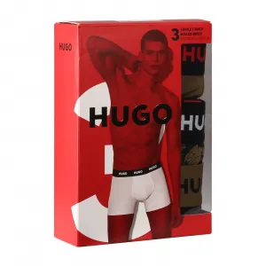 3PACK pánske boxerky HUGO viacfarebné (50532559 979) M, trenky