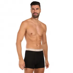 3PACK pánske boxerky HUGO čierné (50532613 987) M, trenky