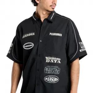 Pleasures Terror Button Up Shirt "Black (P25SU005-BLACK)