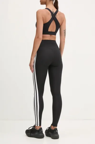 adidas OPTIME ESSENTIALS STASH POCKET LEGGINGS Dámske legíny, čierna, veľkosť