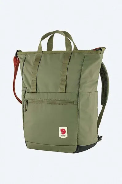 Ruksak Fjallraven High Coast Totepack zelená farba, veľký, jednofarebný, F23225