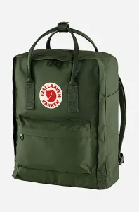 Ruksak Fjallraven Kanken F23510.660-660, zelená farba, veľký, s nášivkou
