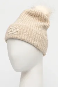 Čapica Karl Lagerfeld K/Autograph Patch Beanie Trench Beige