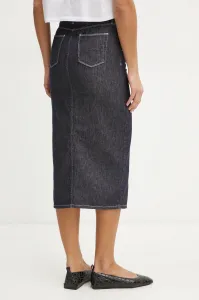Sukňa Karl Lagerfeld Button Denim Skirt Dark Blue Denim