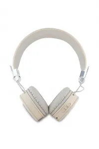 Bezdrôtové slúchadlá Guess Grained Classic Round Shape béžová farba