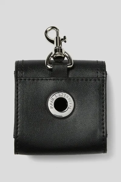 Vodítko Karl Lagerfeld K/Pet Ikon Leash+Bag Black