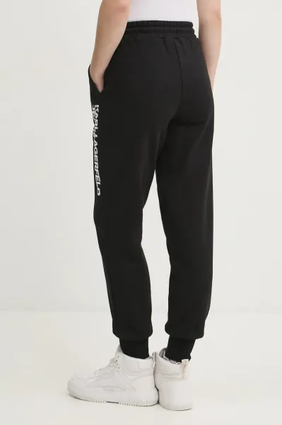 Tepláky Karl Lagerfeld Jeans Klj Text Logo Slim Sweatpant Black