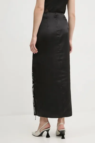 Sukňa Karl Lagerfeld Jeans Klj Satin Maxi Skirt Black