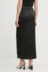 Sukňa Karl Lagerfeld Jeans Klj Satin Maxi Skirt Black