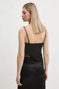 Blúzka Karl Lagerfeld Jeans Klj Satin Lace Top Black