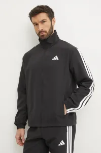 Tepláková súprava adidas 3-Stripes pánska, čierna farba, JI8849