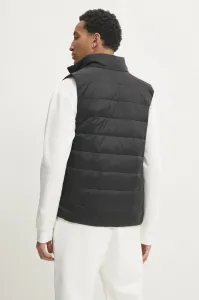 Páperová vesta Tommy Jeans pánska, čierna farba, prechodná, DM0DM20663