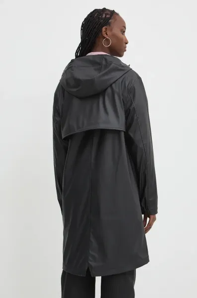 Herschel Supply Long Classic Rain Jacket Women's Black L