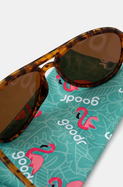 Slnečné okuliare Goodr Mach Gs Amelia Earhart Ghosted Me hnedá farba, GO-668539