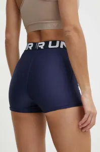 Tréningové šortky Under Armour Authentics tmavomodrá farba, s potlačou, stredne vysoký pás