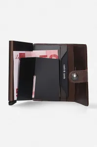 Peňaženka Secrid bordová farba,   Miniwallet Vintage MV-Chocolate