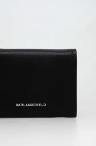 Peňaženka Karl Lagerfeld K/Ikonik 2.0 Leather Sm Fl Wlt Black