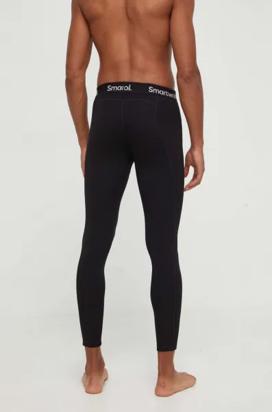 Funkčné legíny Smartwool Classic Thermal Merino čierna farba