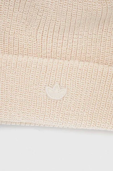 Čiapka adidas Originals béžová farba, z tenkej pleteniny