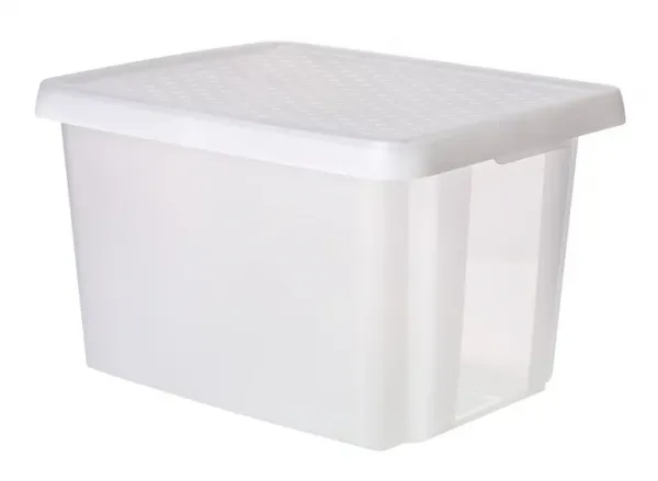 CURVER Úložný box ESSENTIALS 26L s vekom | transparentná