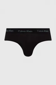 Slipy Calvin Klein Underwear 3-pak pánske, čierna farba, 0000U2661G