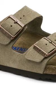 Birkenstock - Semišové šľapky Arizona 951303-Taupe,