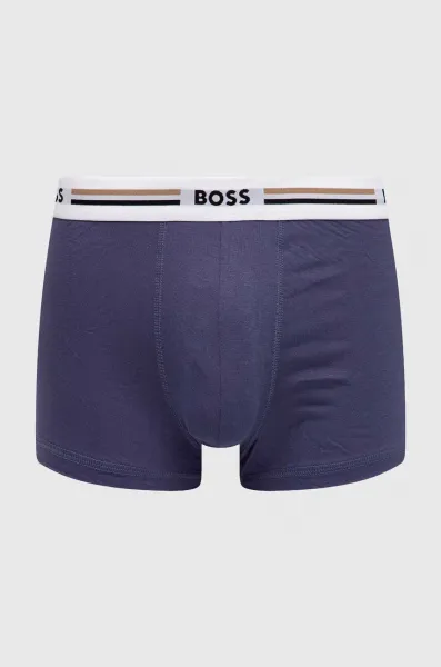 Boxerky BOSS 3-pak Trunk 3P Revive pánske, biela farba, 50492200