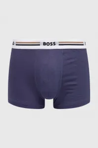 Boxerky BOSS 3-pak Trunk 3P Revive pánske, biela farba, 50492200