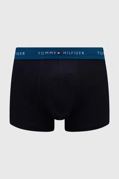 Boxerky Tommy Hilfiger 3-pak pánske, tmavomodrá farba, UM0UM02763
