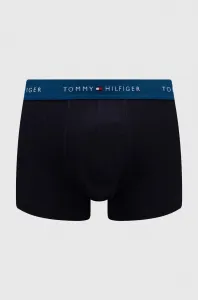Boxerky Tommy Hilfiger 3-pak pánske, tmavomodrá farba, UM0UM02763