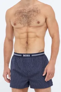 Bavlnené boxerky BOSS 3-pak tmavomodrá farba