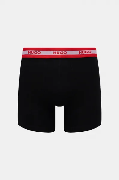 3PACK pánske boxerky HUGO čierné (50520475 962) S, trenky