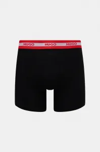 3PACK pánske boxerky HUGO čierné (50520475 962) S, trenky
