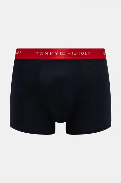 Boxerky Tommy Hilfiger 3-pak pánske, tmavomodrá farba, UM0UM03411