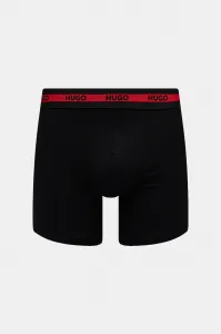 HUGO boxerky pánske bavlnené s elastanom BOXERBR TRIPL PLANET