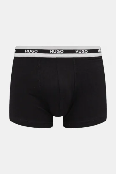 HUGO priliehavé boxerky pánske bavlnené s elastanom TRIPLET PLANET 3-pak